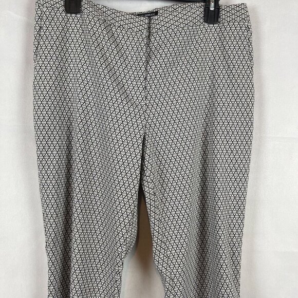 Mario Serrani Italy Women Stretch Geometric High Rise Print Pants Size 12 - Picture 5 of 7